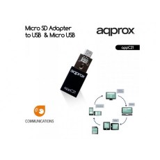 ΜΕΤΑΤΡΟΠΕΑΣ APPROX MICRO SD to USB & MICRO USB